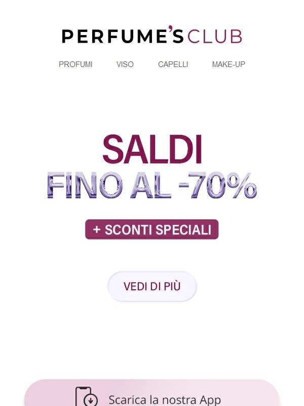 ⏳ Saldi! Fino al 70% di sconto