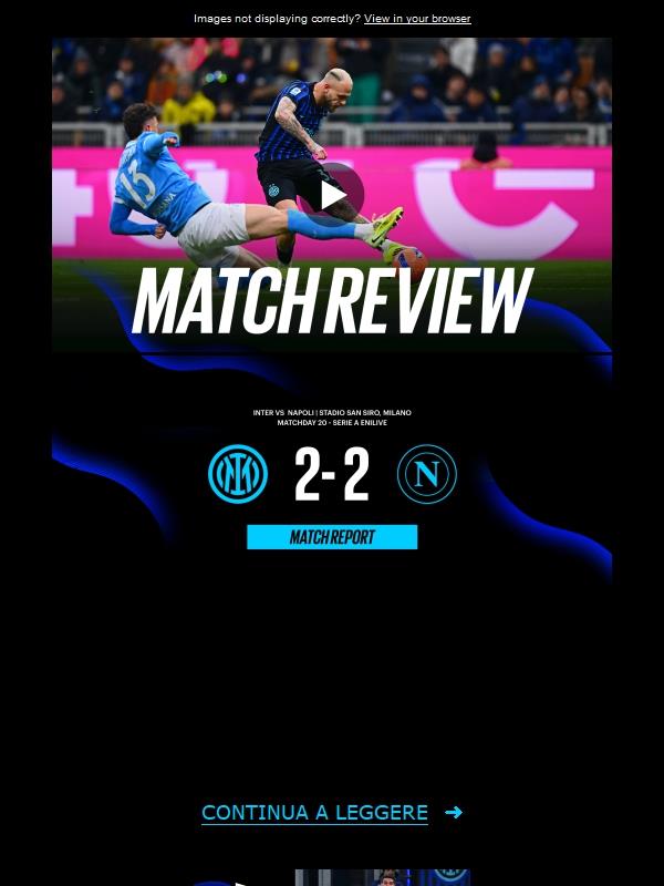 Match review, Inter-Napoli 2-2