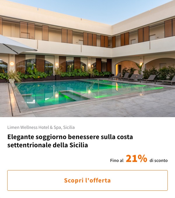 Elegante soggiorno benessere sulla costa settentrionale della Sicilia