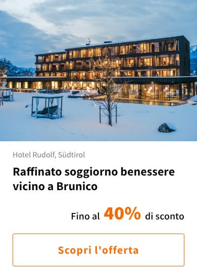 Raffinato soggiorno benessere vicino a Brunico