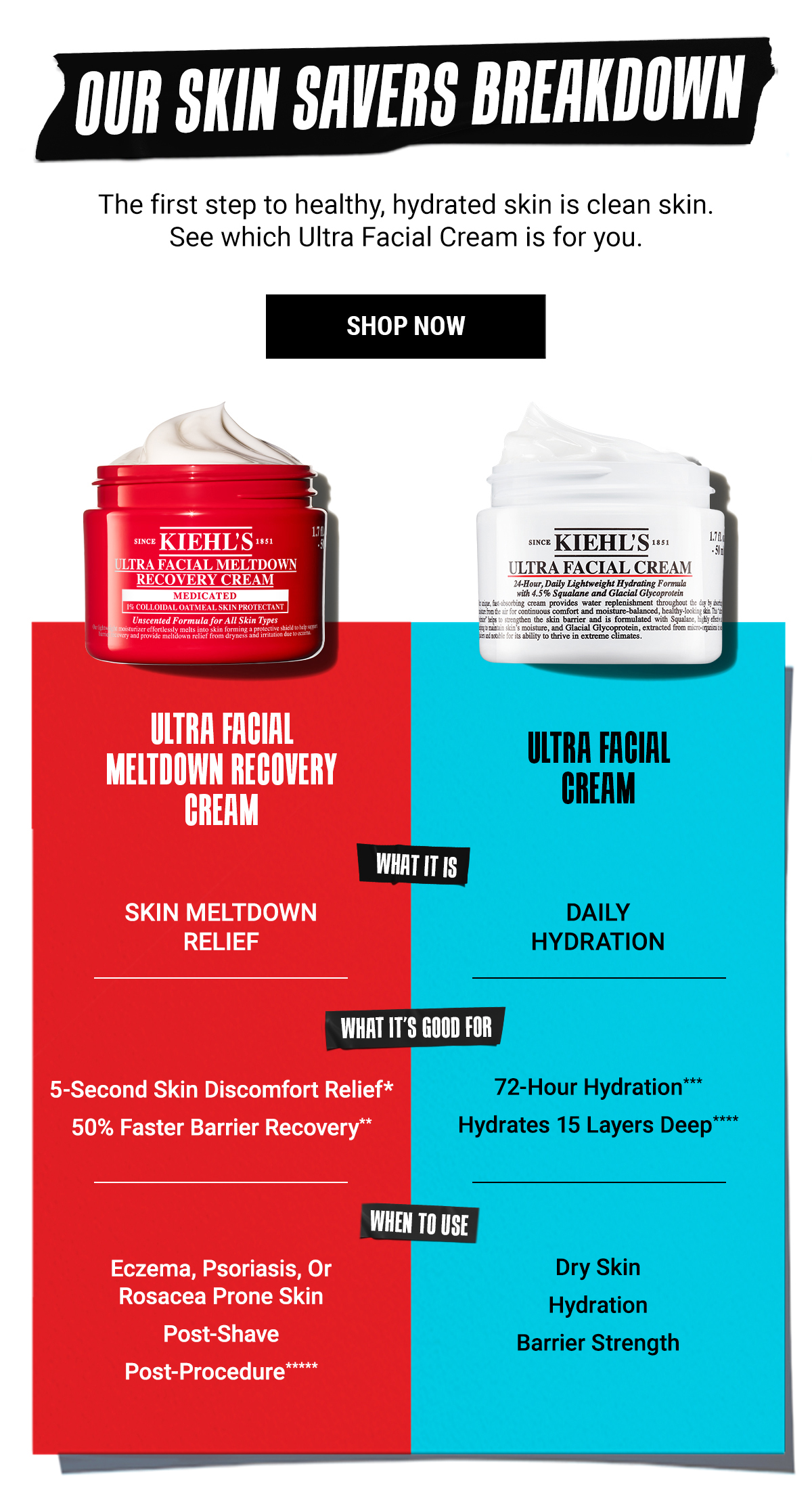 Our Skin Savers Breakdown