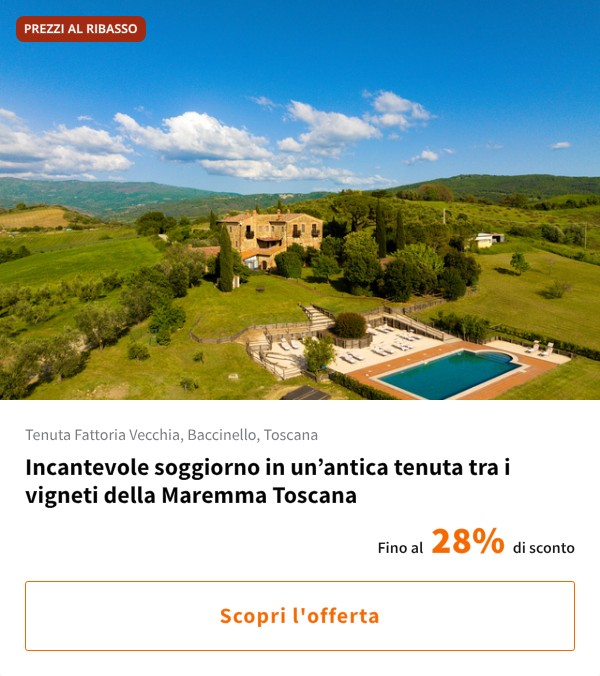 Incantevole soggiorno in un%27antica tenuta tra i vigneti della Maremma Toscana