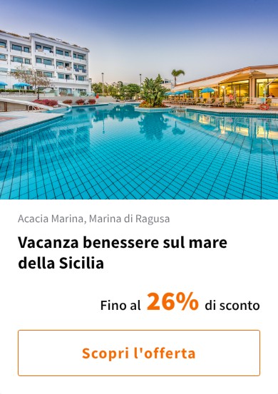 Vacanza benessere sul mare della Sicilia