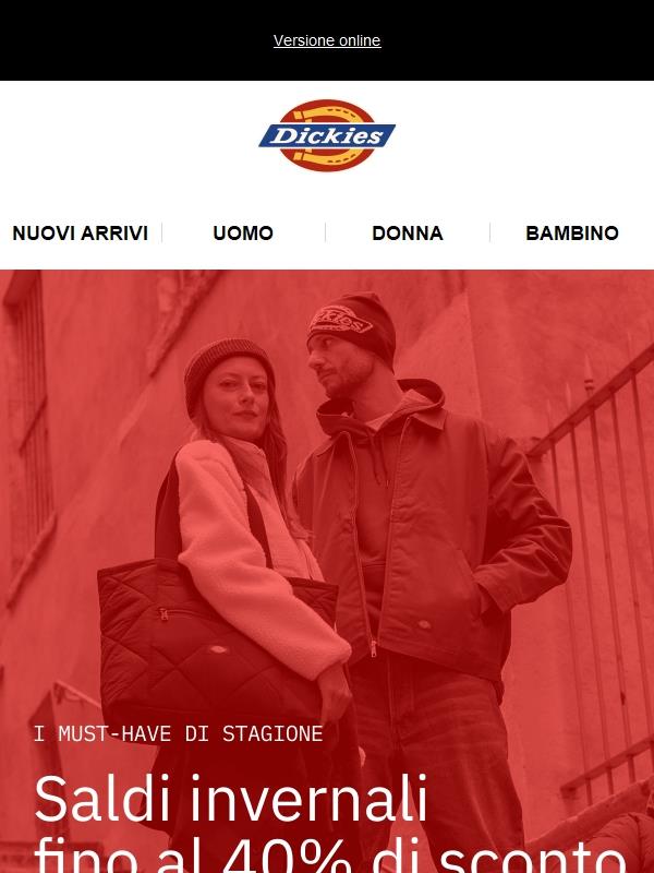 Saldi invernali fino al 40% di sconto