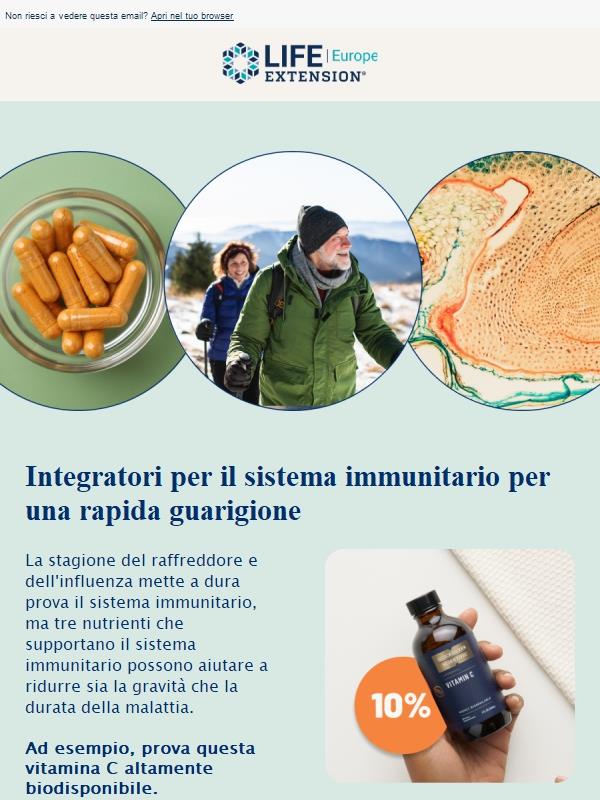 Integratori immunitari per una guarigione rapida