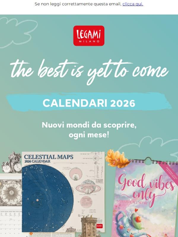 Calendari 2026: nuovi mondi da scoprire, ogni mese