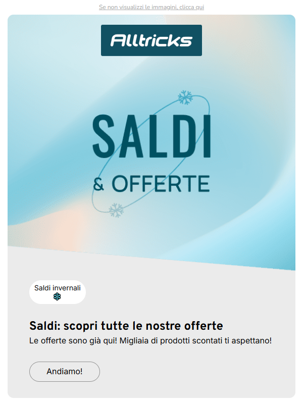 Saldi ❄️: le migliori offerte sono già arrivate