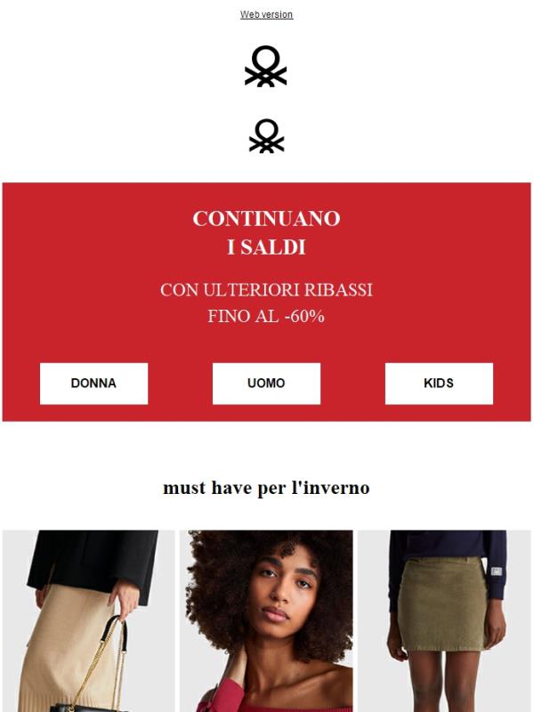 Saldi fino al 60%: scopri i Must per l’inverno