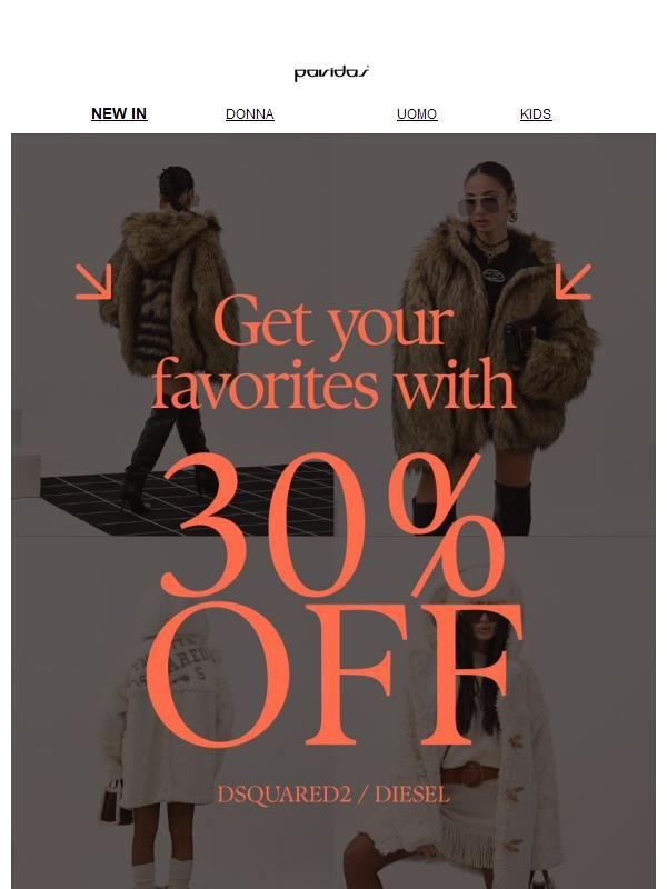 ⚡️ STYLE ALERT: DSQUARED2 & DIESEL AL -30%!