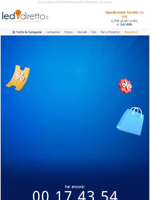 ⏰ ULTIME ORE ✂️SALDI LED✂️ Sconto Extra da prendere al volo