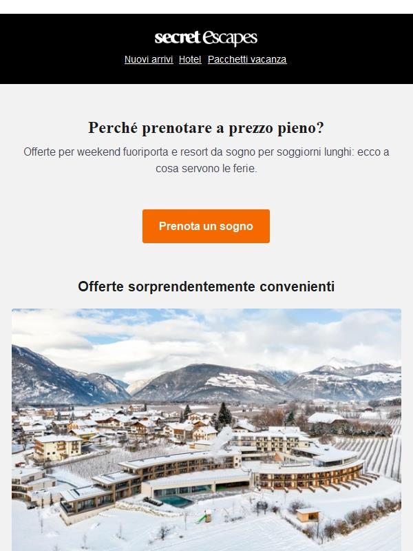 Programmi per il martedì: prenotare una vacanza