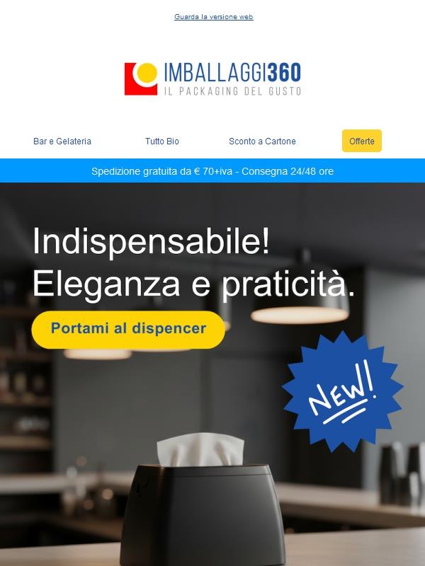 🆕 Novità per il tuo locale: dispenser tovaglioli!