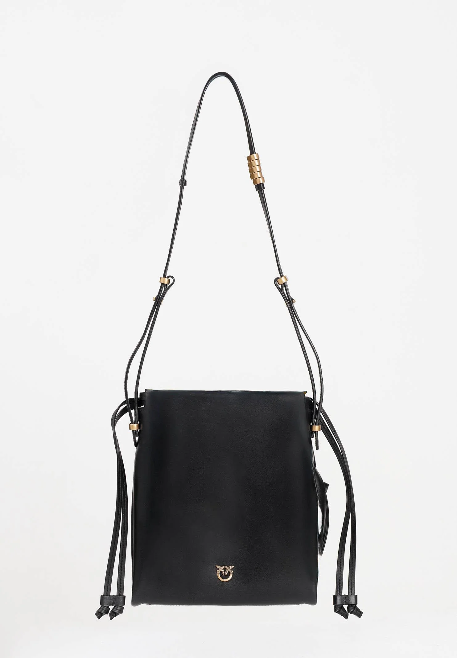 Image of PINKO Borsa a tracolla Mini Slouchy Bag nera da donna
