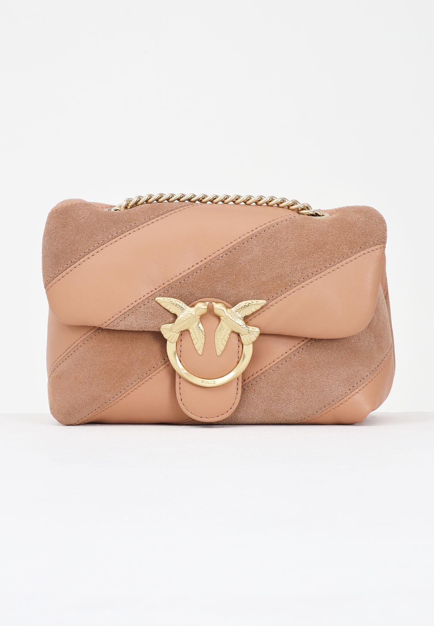 Image of PINKO Borsa a tracolla Mini Love Bag Puff beige da donna