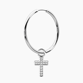 Orecchino ONLY FUN   con ciondolo CROCE