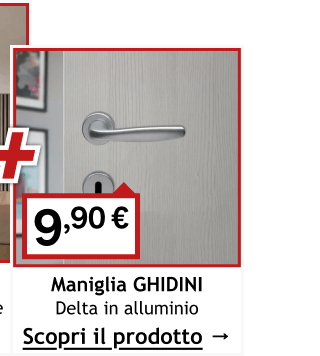 maniglia ghidini delta in alluminio