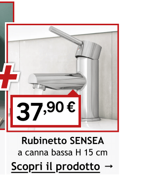 rubinetto sensea canna bassa