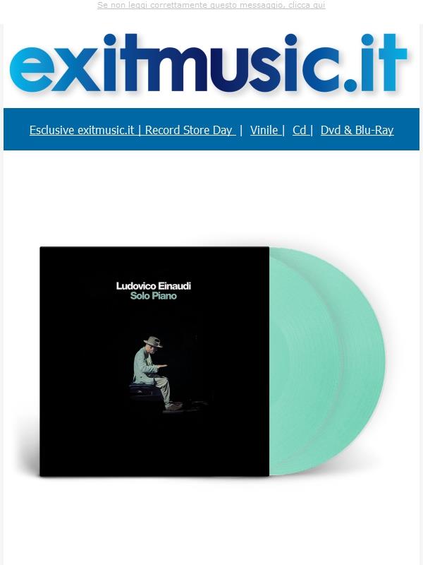 MusicZone @exitmusic.it .. Van Morrison, Ludovico Einaudi, Geolier, Pinguini Tattici Nucleari ..Tutte Le Novità e Le Nostre Esclusive