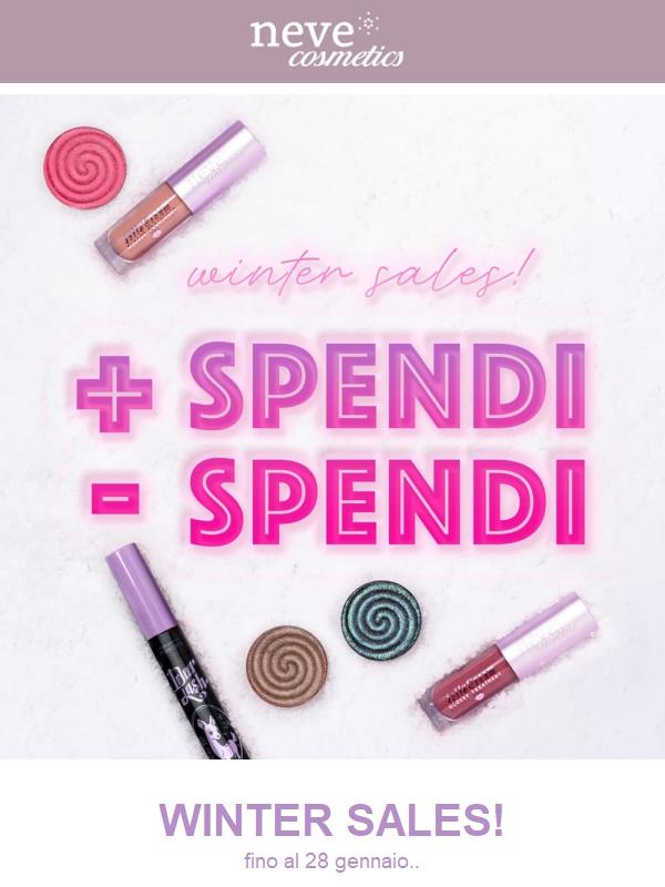 +Spendi -Spendi... Winter Sales by Neve Cosmetics