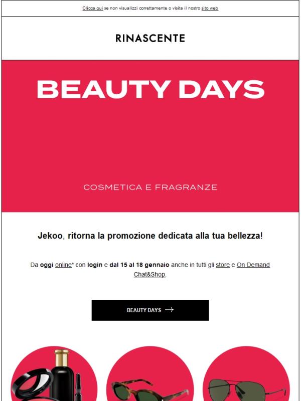 Beauty Days: sconti fino al -30%