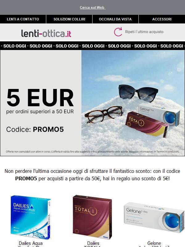 💸 5€ di sconto se acquisti oltre 50€ ⏳ MA SCADE PRESTO