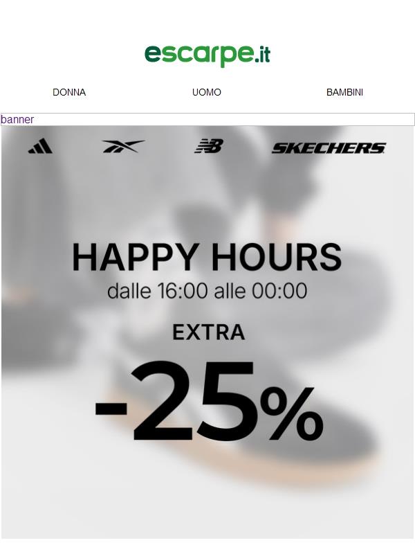 🌙 Solo fino a mezzanotte: -25% con il codice!