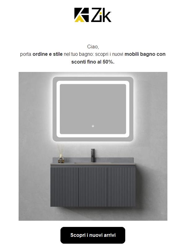 Mobili bagno in promo -30%