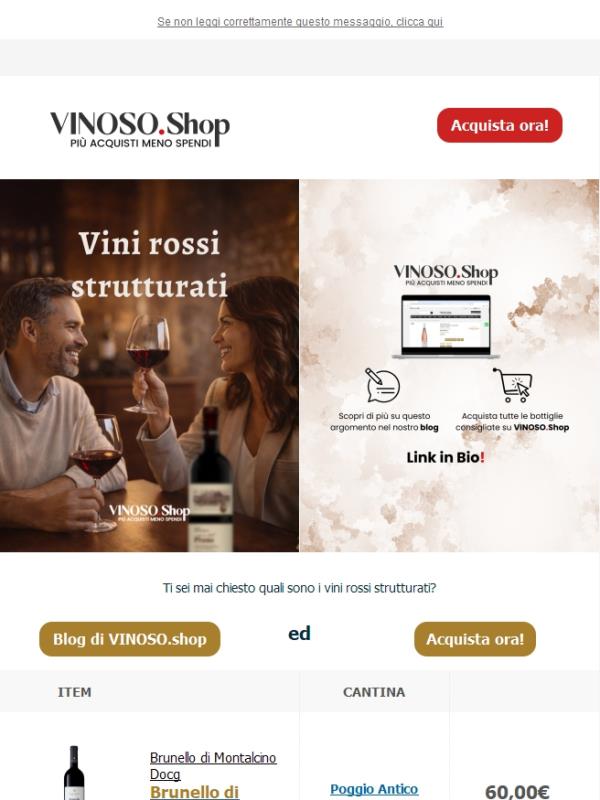 🍷 VINOSO | Un vino strutturato si riconosce da corpo, tannini ed estratto