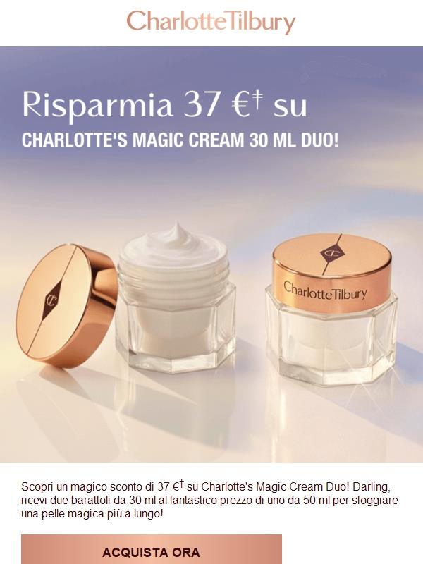Risparmia 37 € su Charlotte’s Magic Cream Duo! ✨