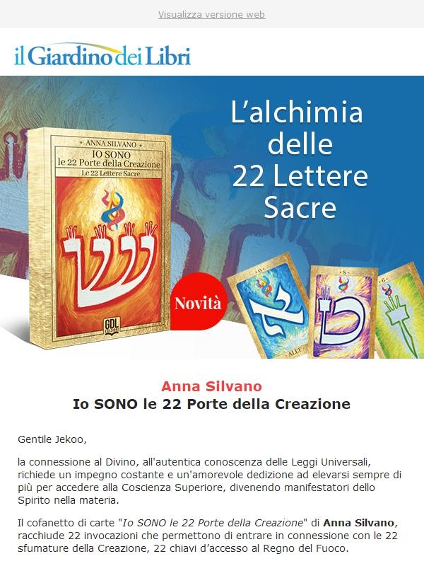 (Anna Silvano) Io SONO le 22 Porte della Creazione - Le 22 Lettere Sacre
