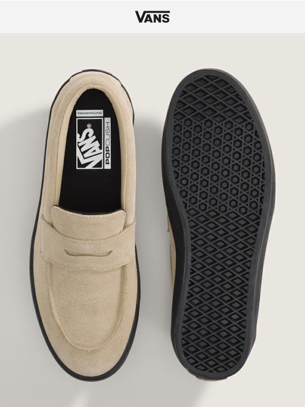 The Skate Loafer in tan suede