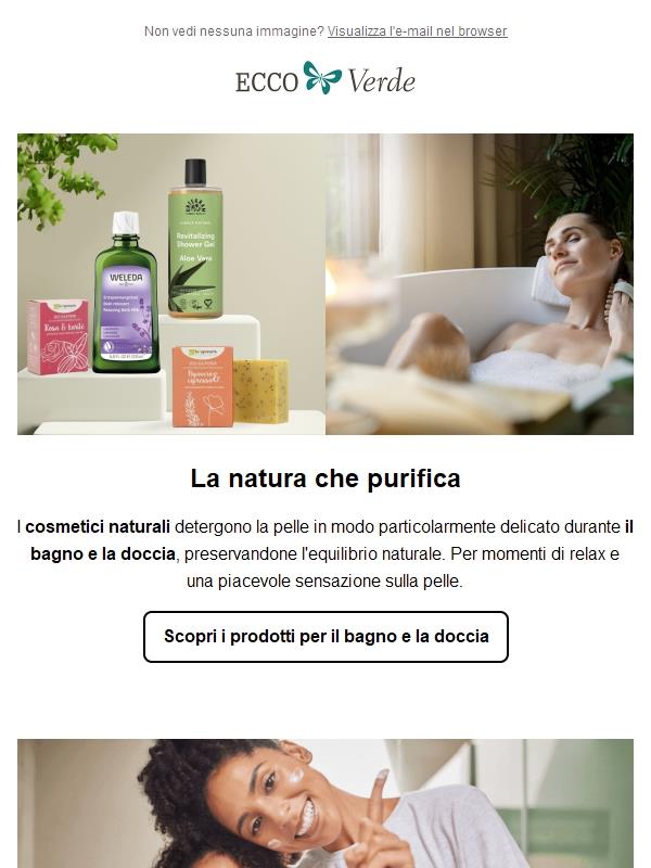 Cosmetici per una pelle naturalmente pulita 💦