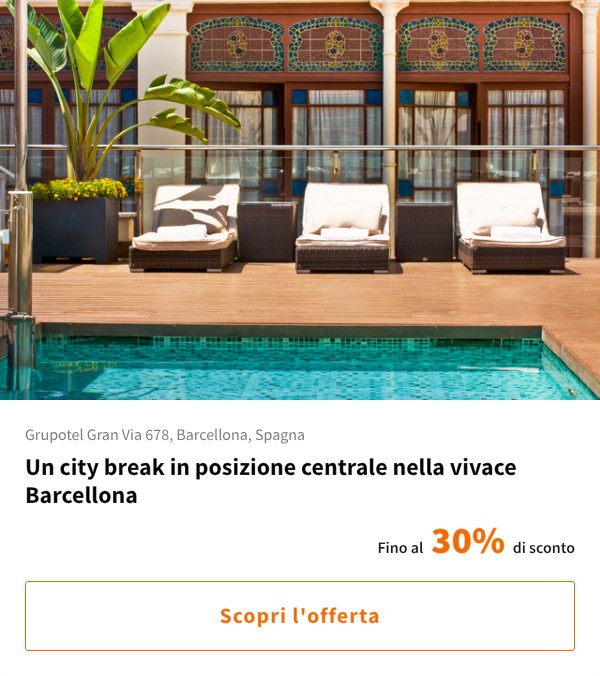 Un city break in posizione centrale nella vivace Barcellona