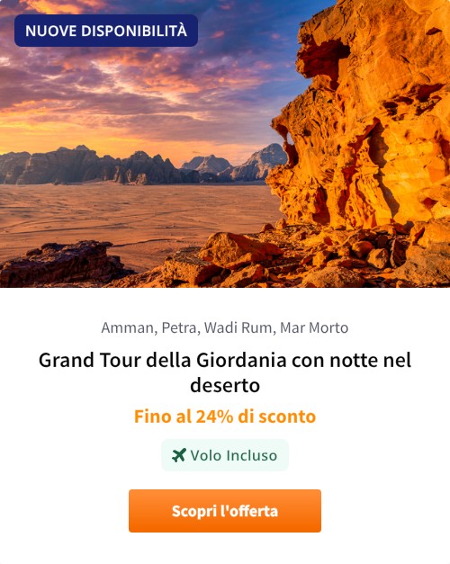 Grand Tour della Giordania con notte nel deserto