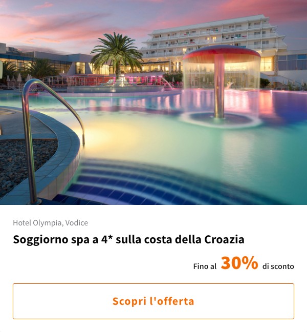 Soggiorno spa a 4* sulla costa della Croazia