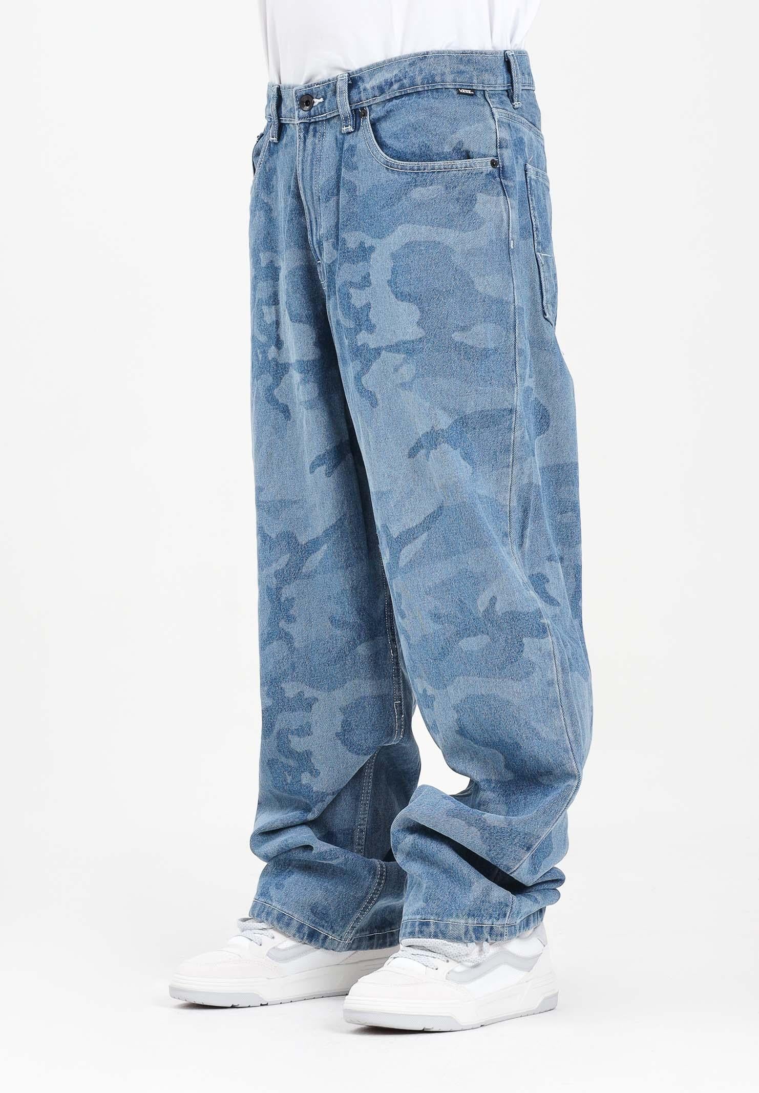 Image of VANS Jeans Skate Check-5 Loose in denim camouflage da uomo