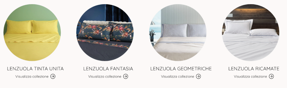 Scopri tutta la collezione delle lenzuola sul nostro store