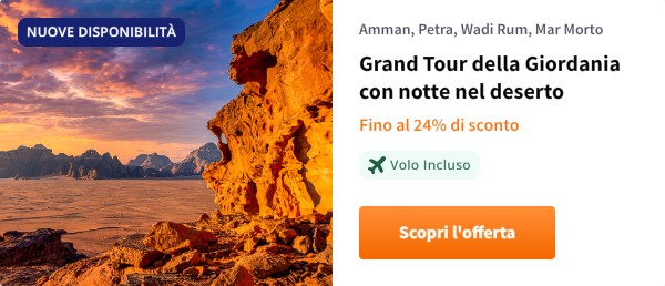 Grand Tour della Giordania con notte nel deserto