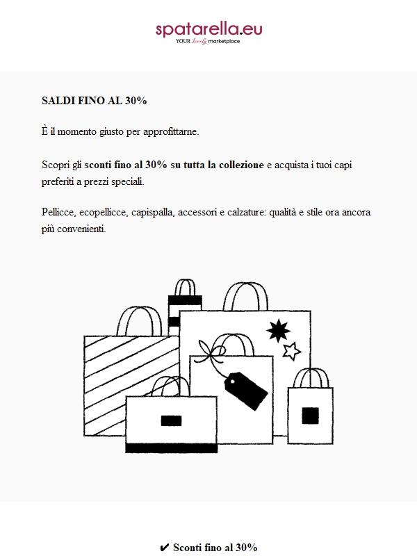 ✨ Saldi fino al 30% su tutta la collezione ✨