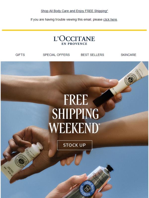Free Shipping Weekend Has Arrived