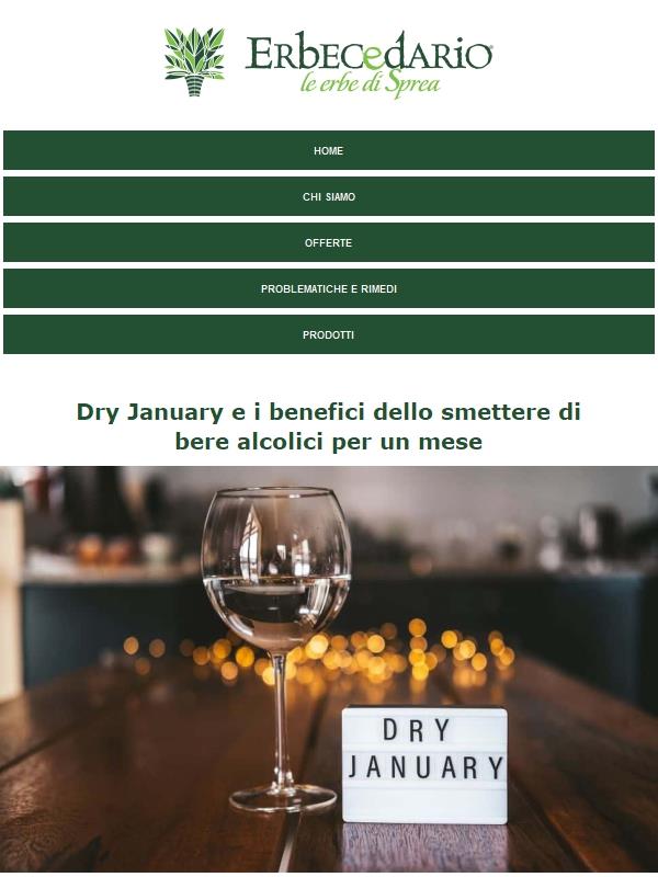 Scopri il Dry January e i segreti della Camomilla 🌼