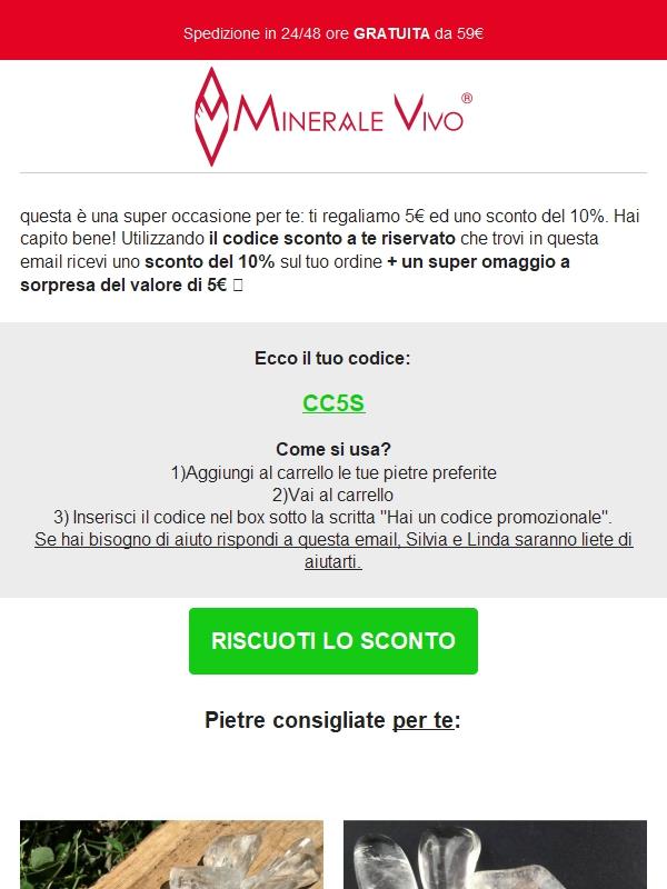 Ti regaliamo 5€ e non solo... 🎁