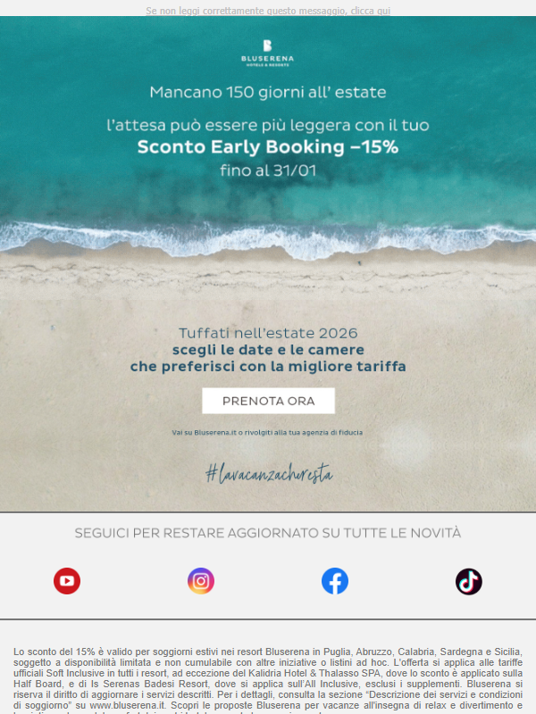 Tuffati nell’estate 2026: le migliori tariffe ora