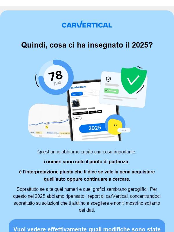 Se dovessimo riassumere il 2025 in una sola frase…