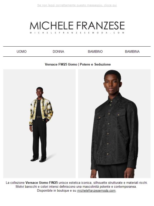 Versace FW25 Uomo | Potere e Seduzione💫