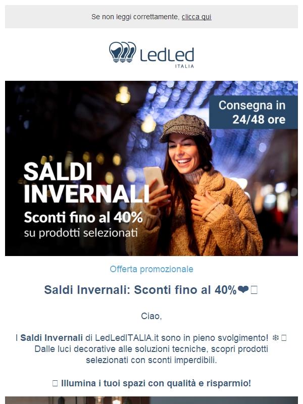 ! 💥 SALDI INVERNALI: Sconti fino al -40%