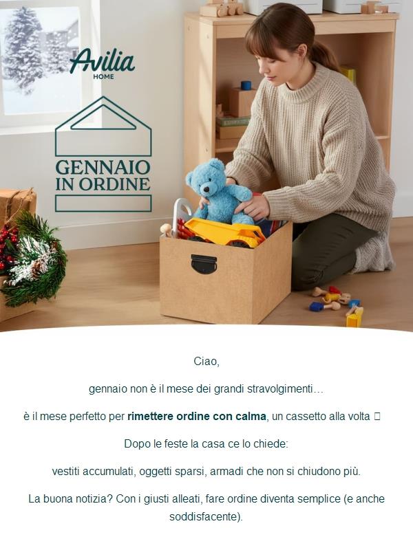🧺 Ciao, gennaio è il mese giusto per rimettere ordine (senza stress)