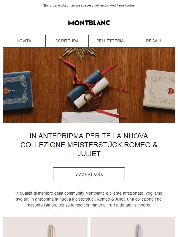 Anteprima esclusiva della nuova collezione Meisterstück Romeo & Juliet