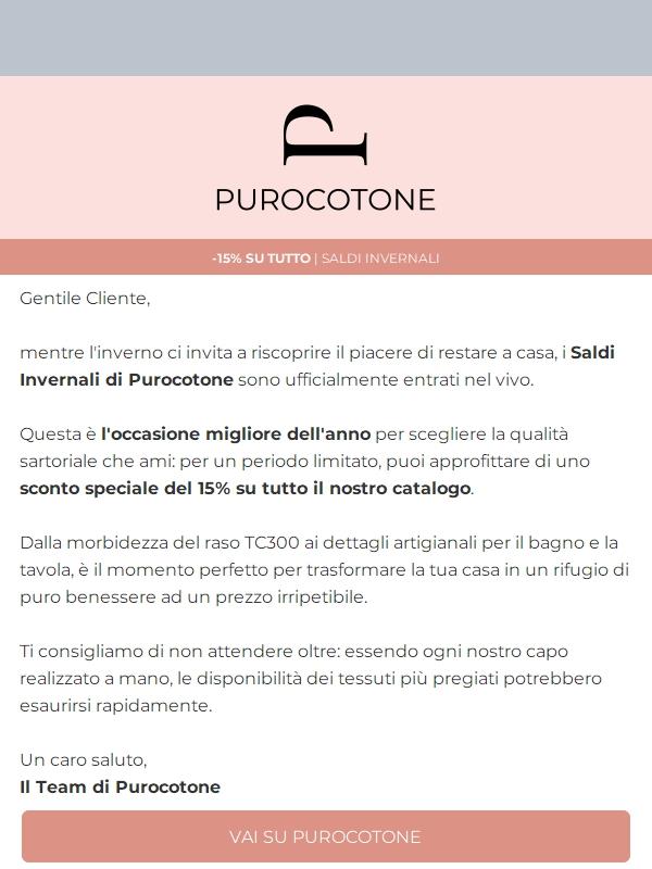 Ci sono i Saldi Invernali! -15% su tutto il Catalogo.