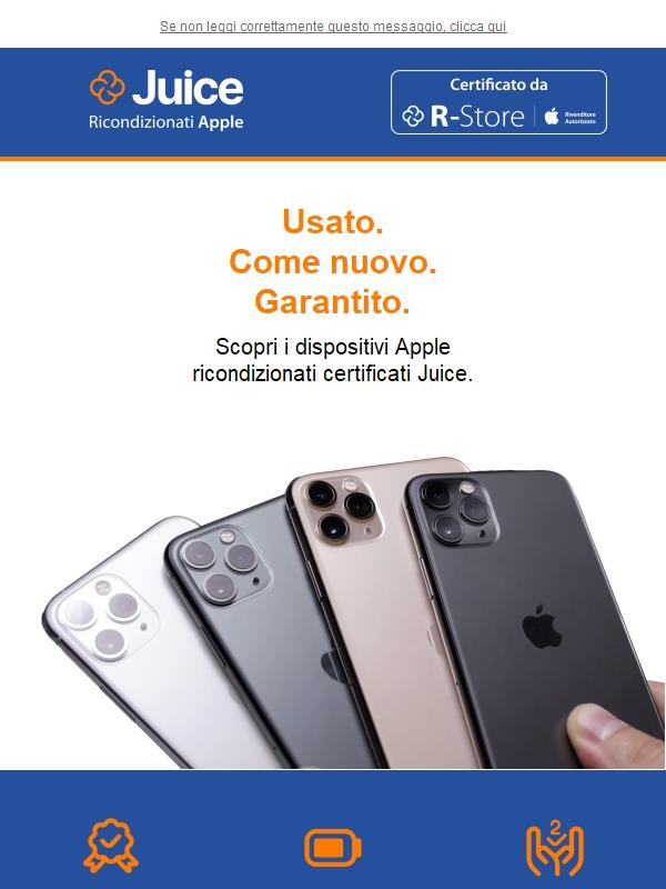 Apple ricondizionati Juice: promo e assistenza esperta.